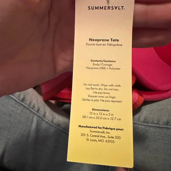 Summersalt Bold Red Bag - Picture 4 of 5